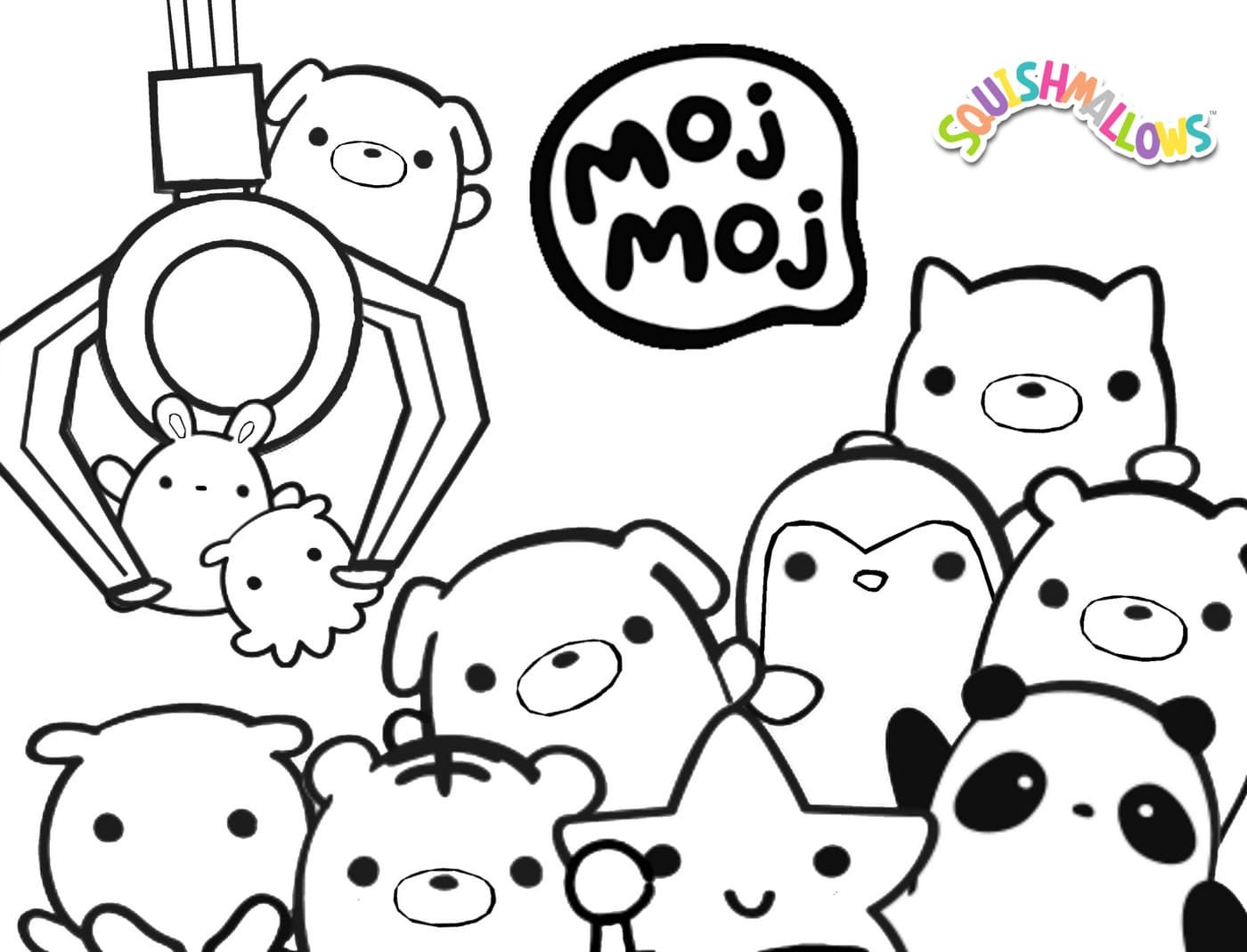 Çocuklar İçin Squishmallows Boyama Sayfaları 