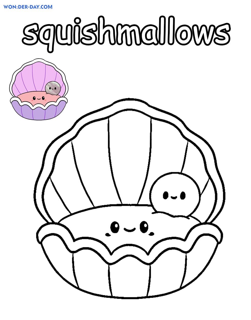 Çocuklar İçin Squishmallows Boyama Sayfaları 