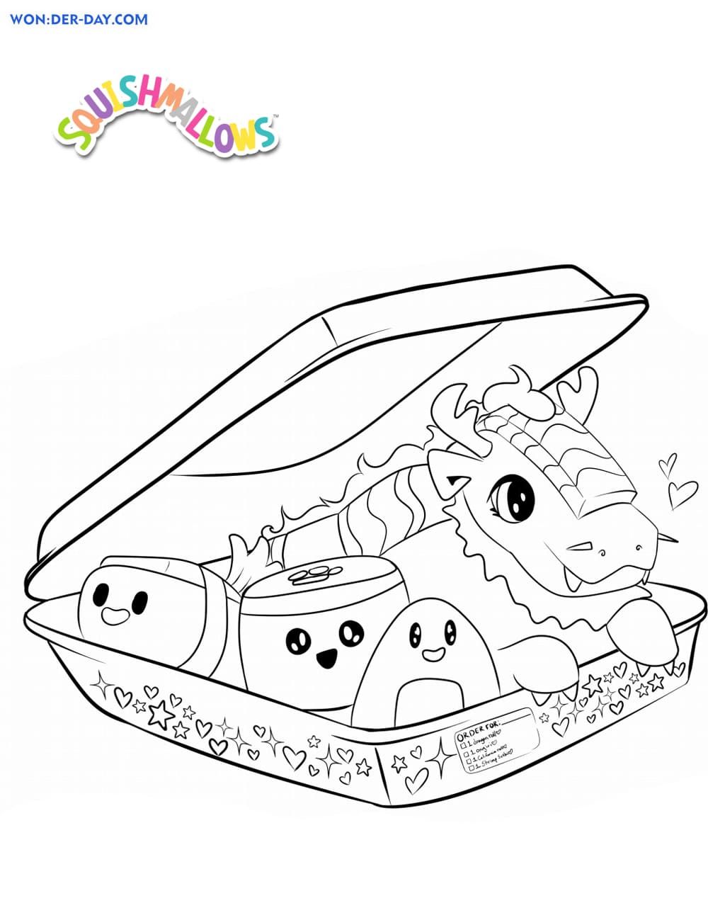 Çocuklar İçin Squishmallows Boyama Sayfaları 