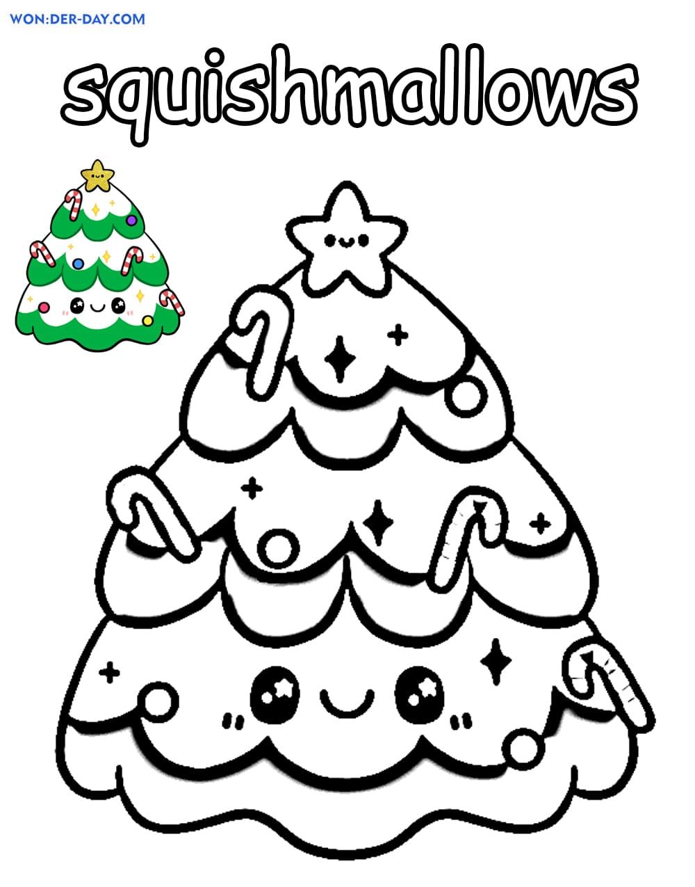 Çocuklar İçin Squishmallows Boyama Sayfaları 