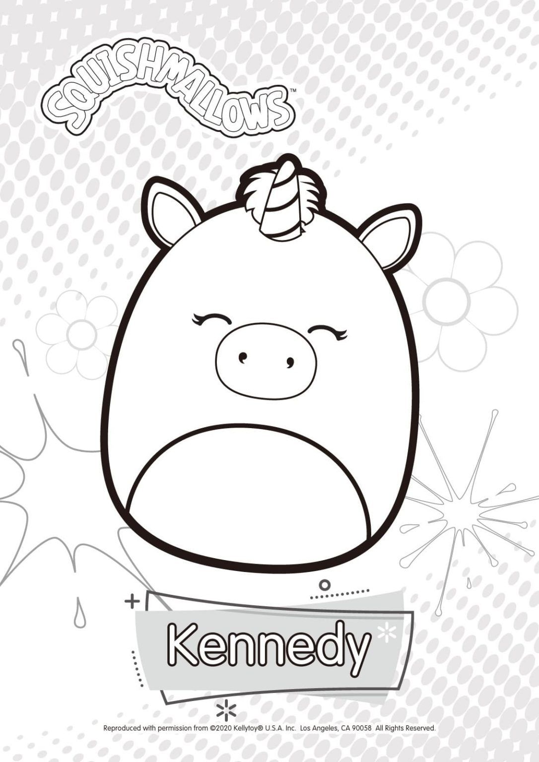 Çocuklar İçin Squishmallows Boyama Sayfaları 