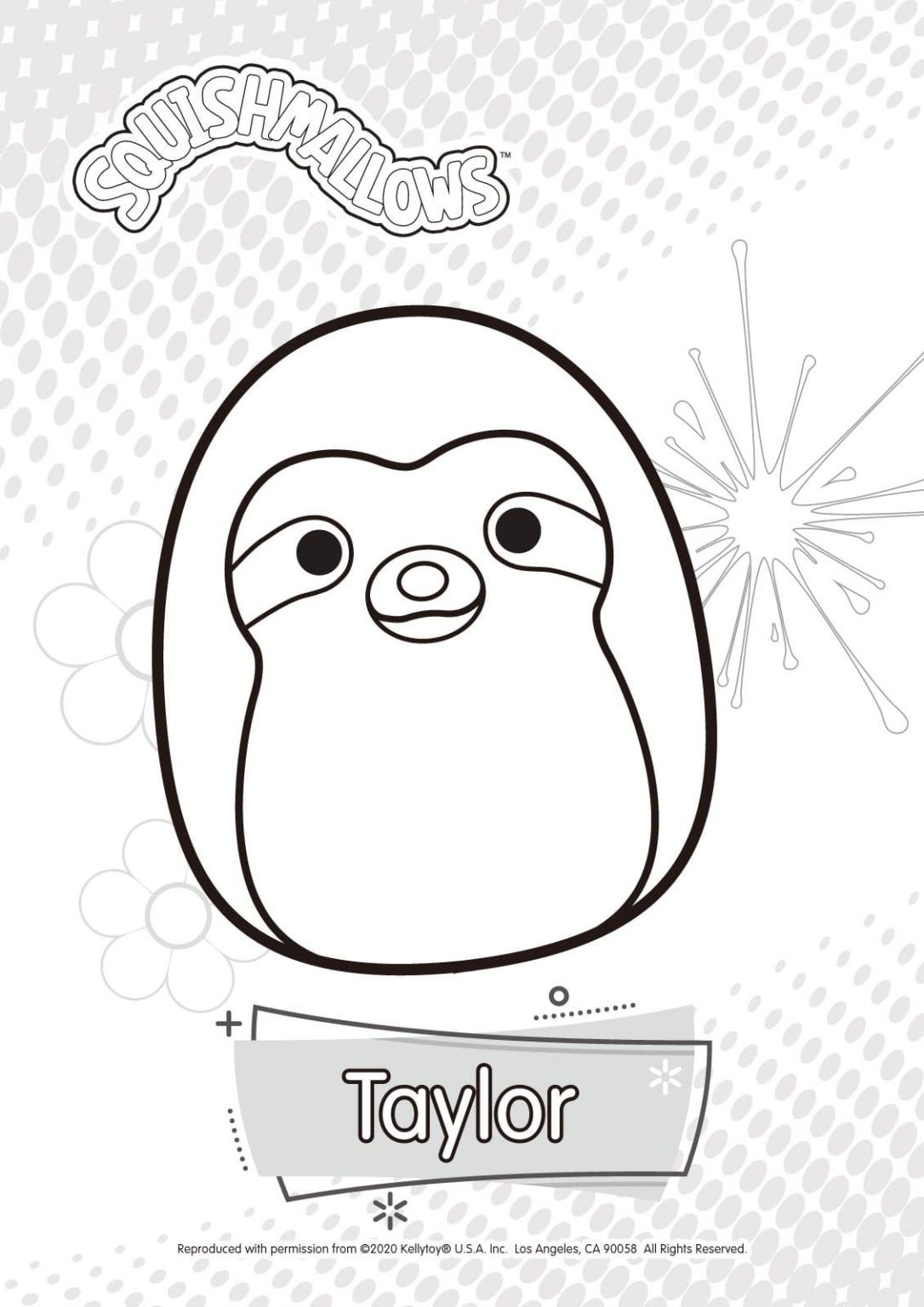 Çocuklar İçin Squishmallows Boyama Sayfaları 