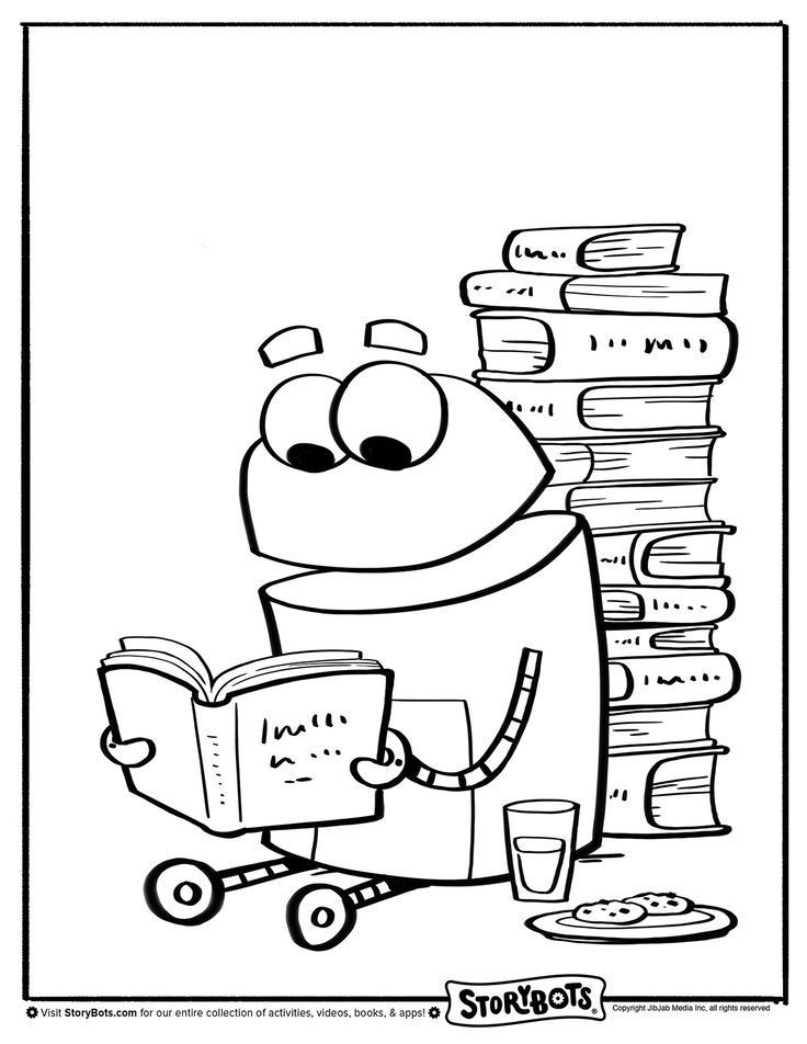 Çocuklar İçin Storybot'lar Boyama Sayfaları 