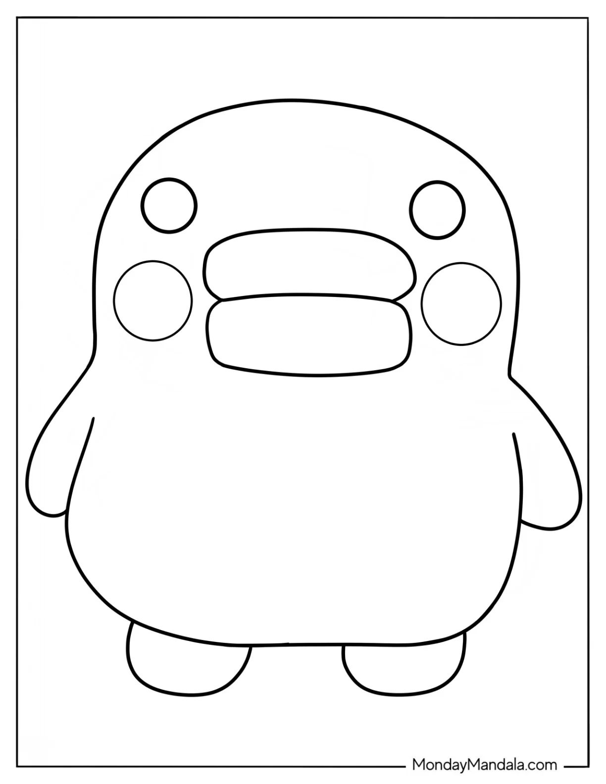 Çocuklar İçin Tamagotchi Boyama Sayfaları 