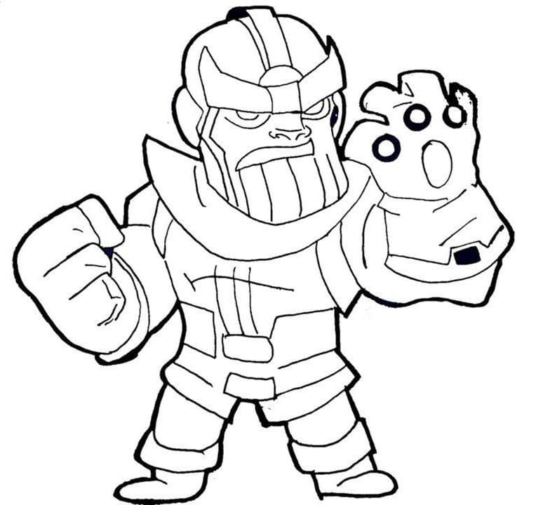 Çocuklar İçin Thanos Boyama Sayfaları 