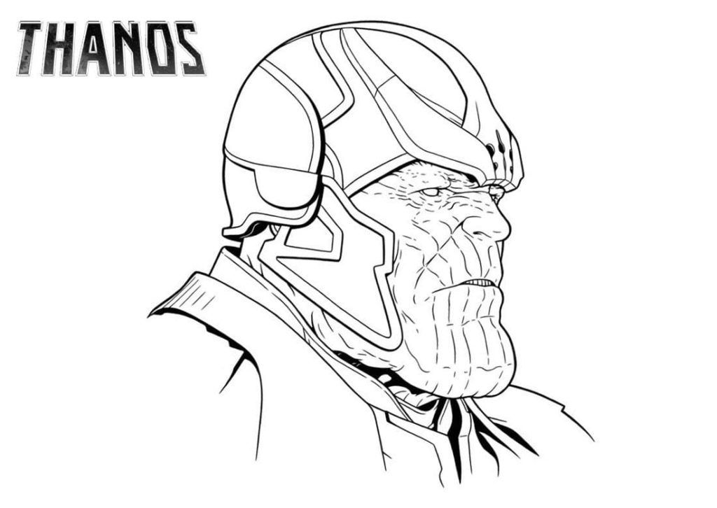 Çocuklar İçin Thanos Boyama Sayfaları 