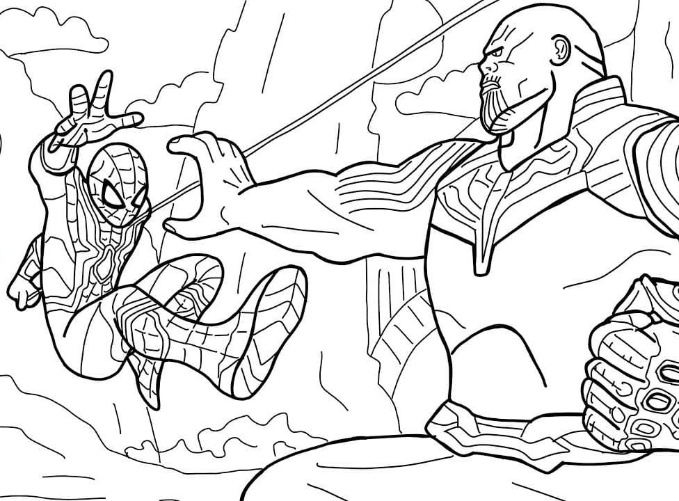 Çocuklar İçin Thanos Boyama Sayfaları 
