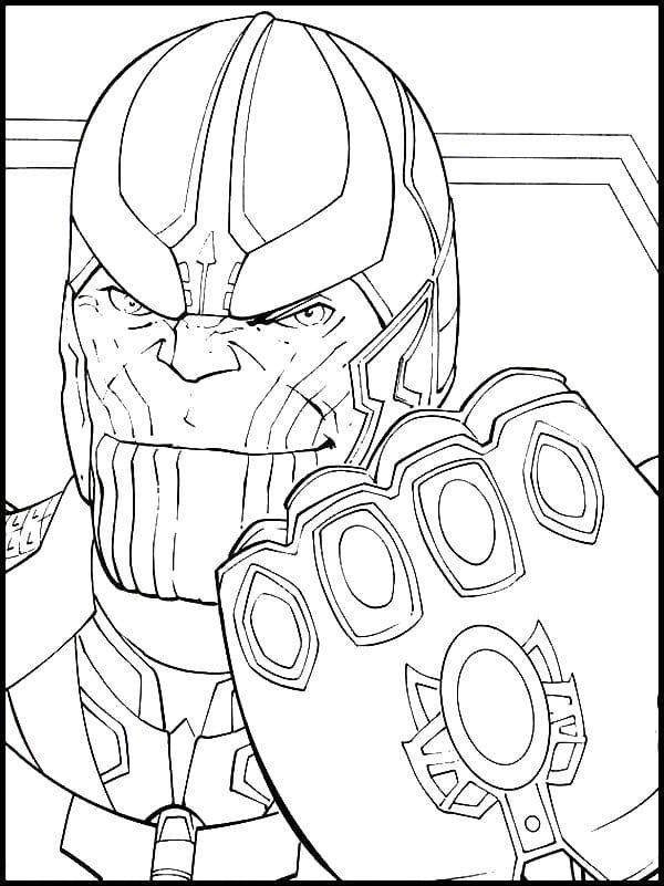 Çocuklar İçin Thanos Boyama Sayfaları 