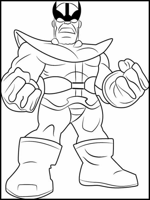 Çocuklar İçin Thanos Boyama Sayfaları 