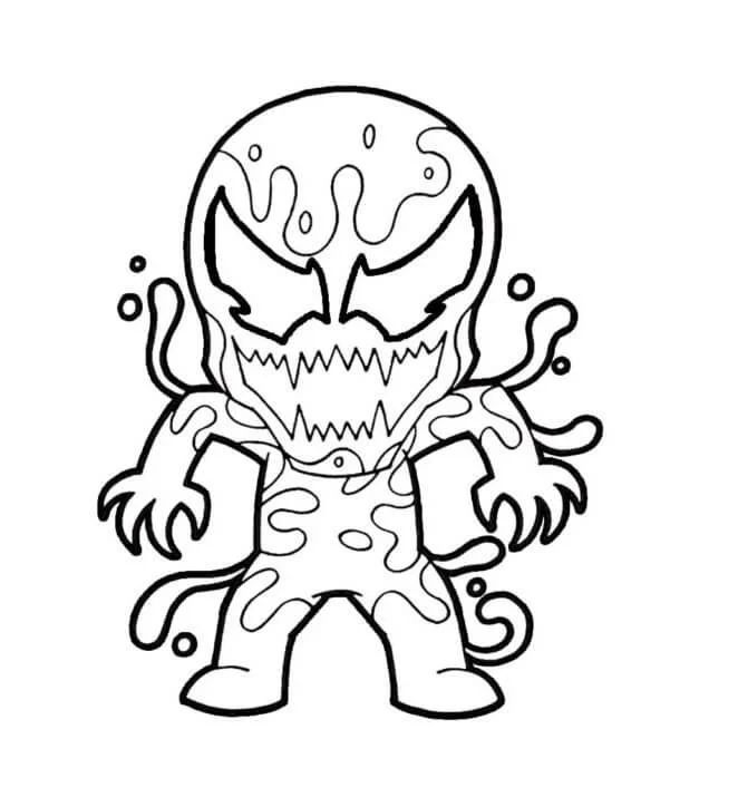 Çocuklar İçin Venom Boyama Sayfaları 