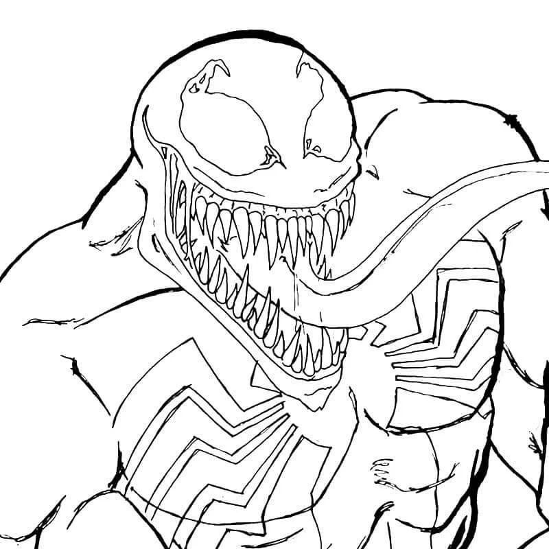 Çocuklar İçin Venom Boyama Sayfaları 