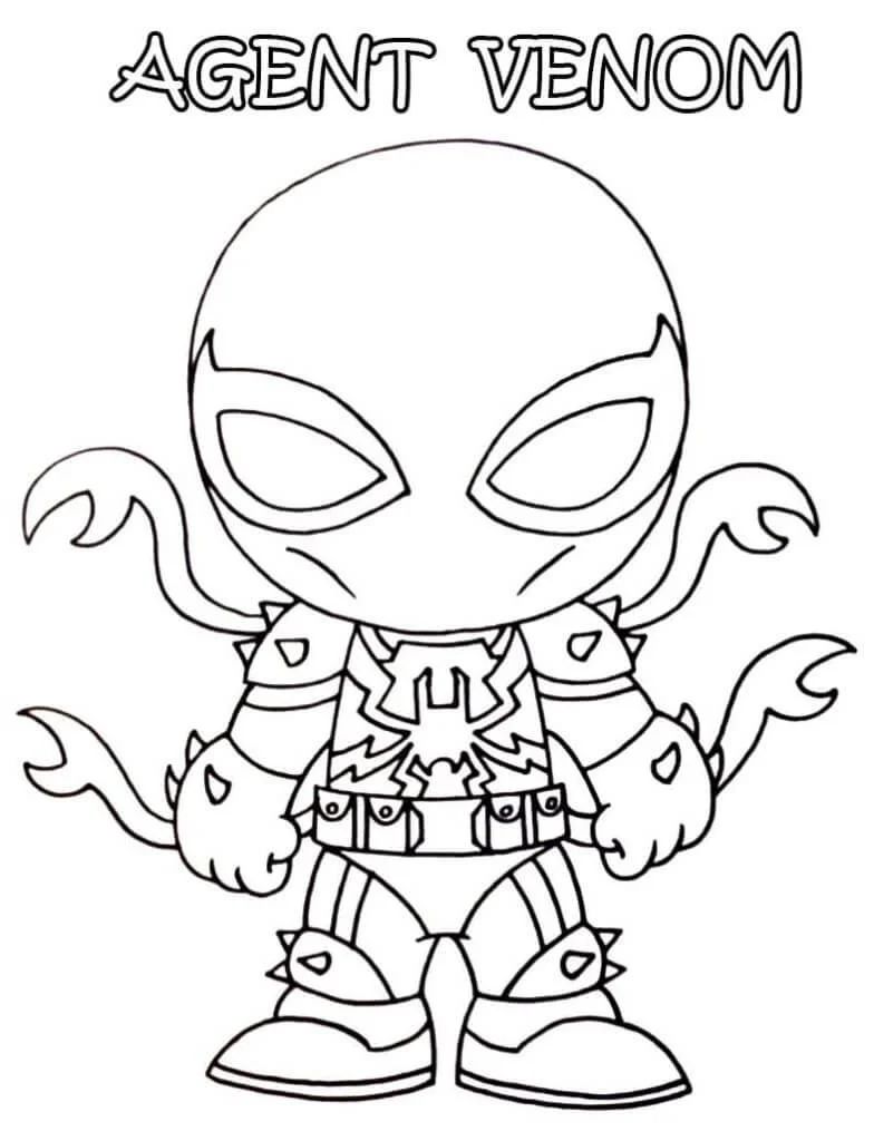 Çocuklar İçin Venom Boyama Sayfaları 