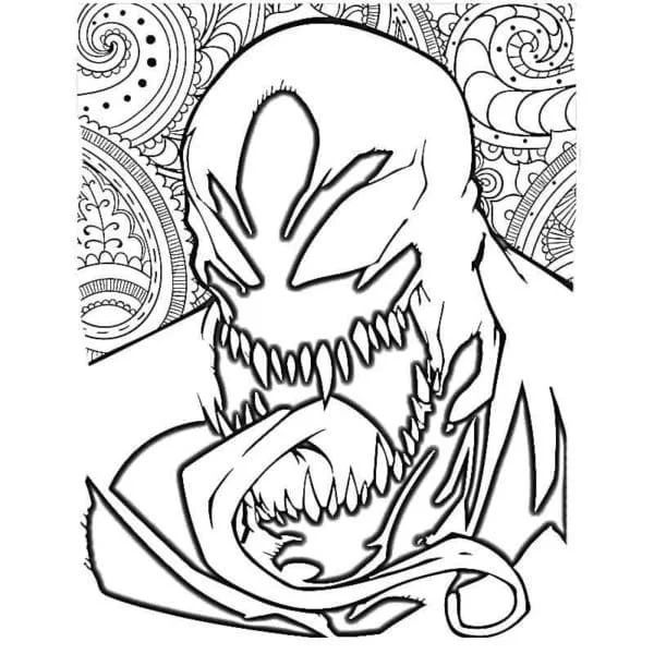 Çocuklar İçin Venom Boyama Sayfaları 