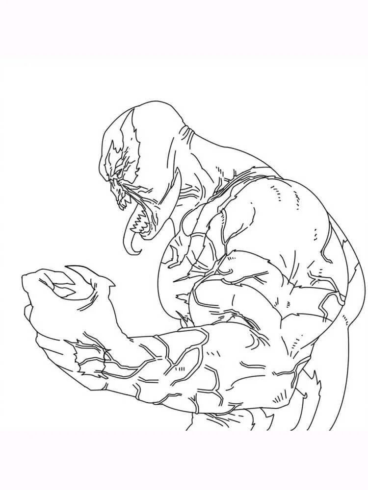 Çocuklar İçin Venom Boyama Sayfaları 