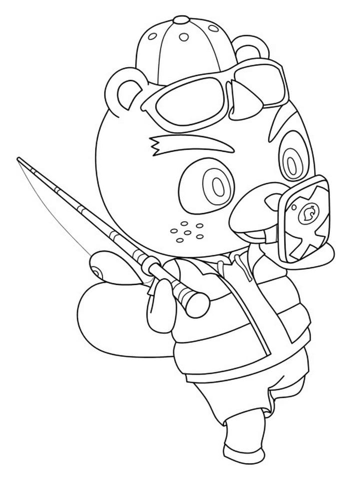 Çocuklar İçin Animal Crossing Boyama Sayfaları 