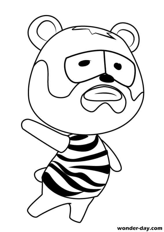 Çocuklar İçin Animal Crossing Boyama Sayfaları 