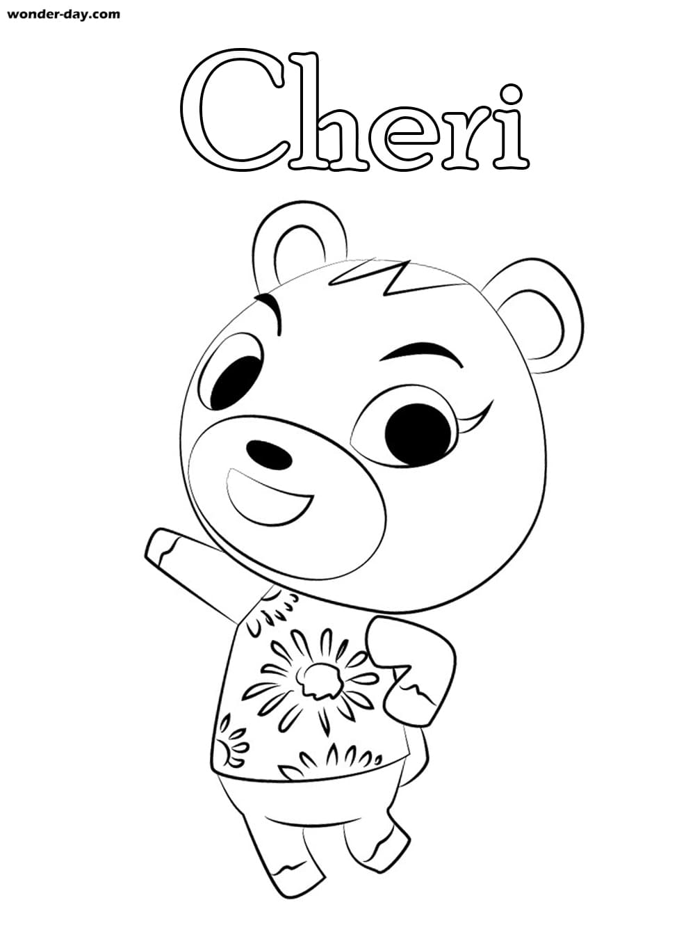 Çocuklar İçin Animal Crossing Boyama Sayfaları 