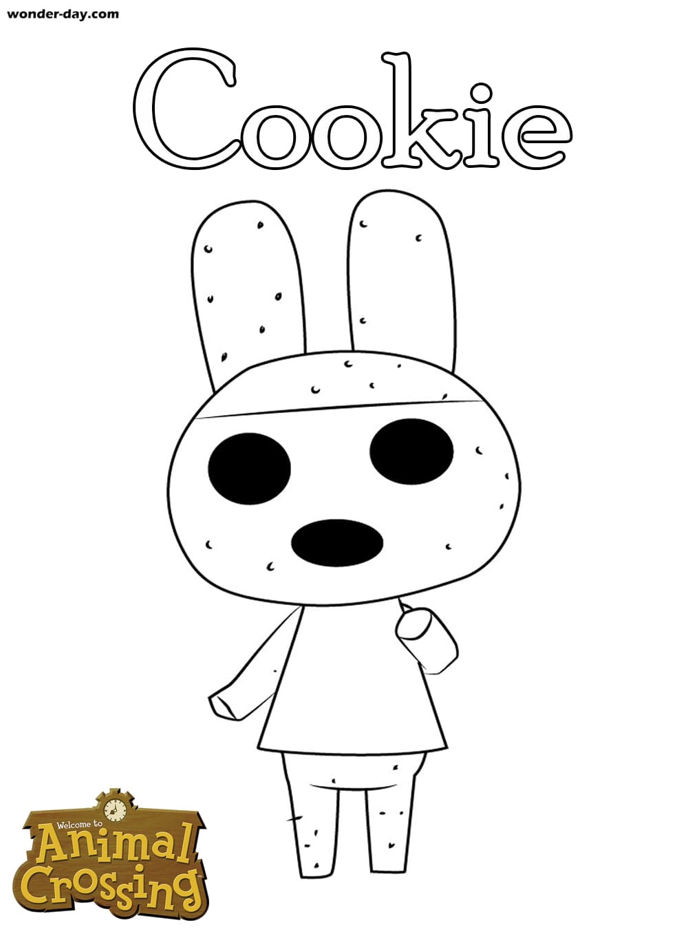 Çocuklar İçin Animal Crossing Boyama Sayfaları 