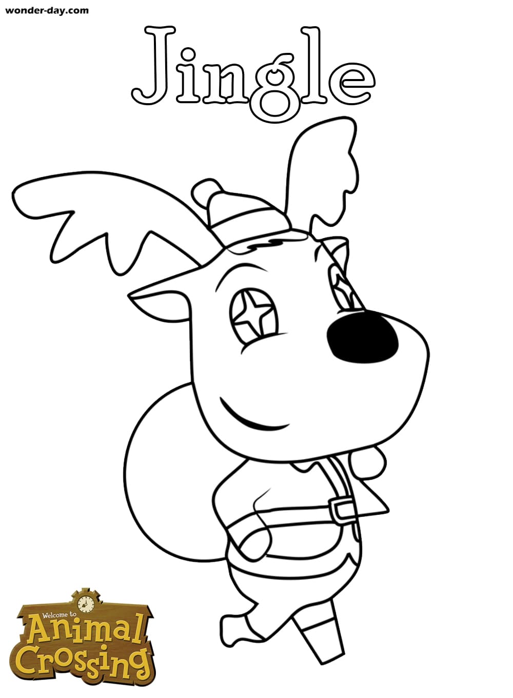 Çocuklar İçin Animal Crossing Boyama Sayfaları 