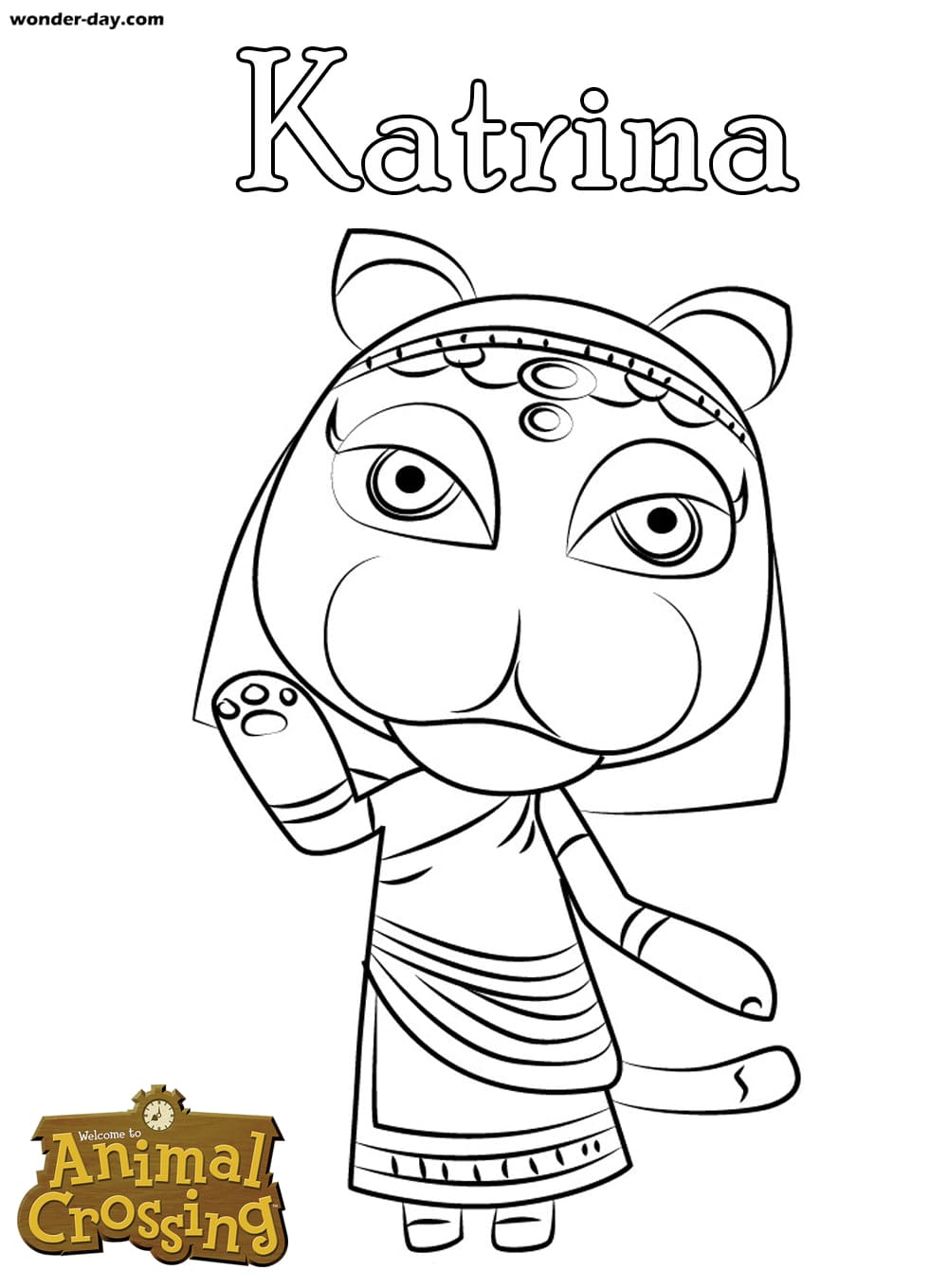 Çocuklar İçin Animal Crossing Boyama Sayfaları 