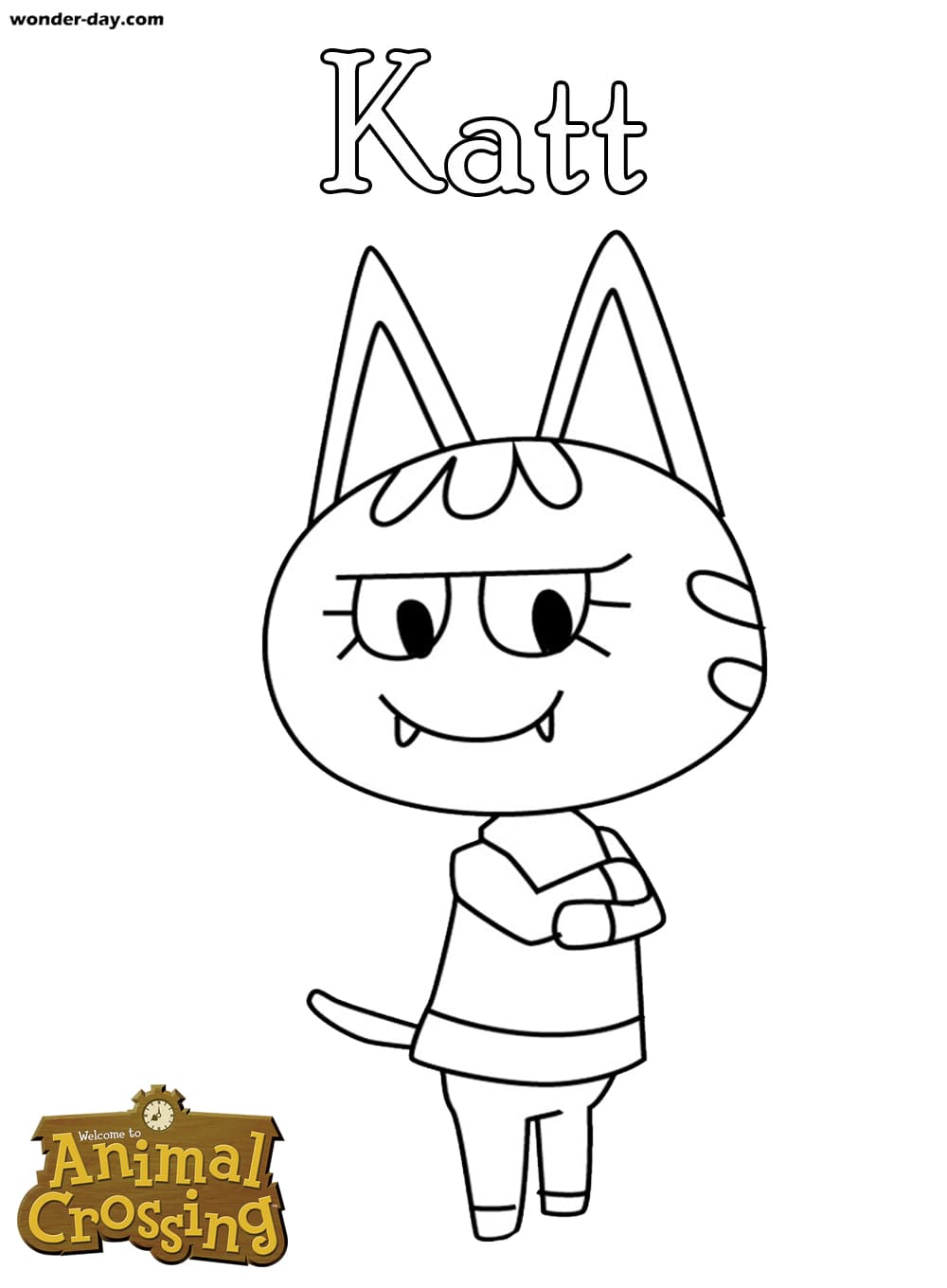 Çocuklar İçin Animal Crossing Boyama Sayfaları 