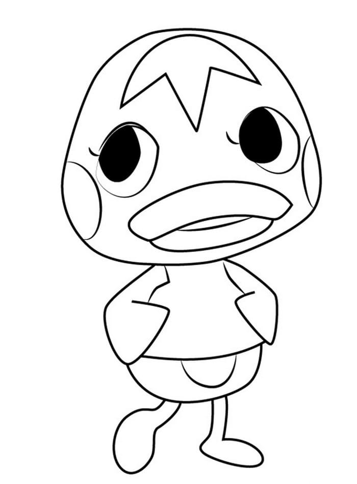Çocuklar İçin Animal Crossing Boyama Sayfaları 