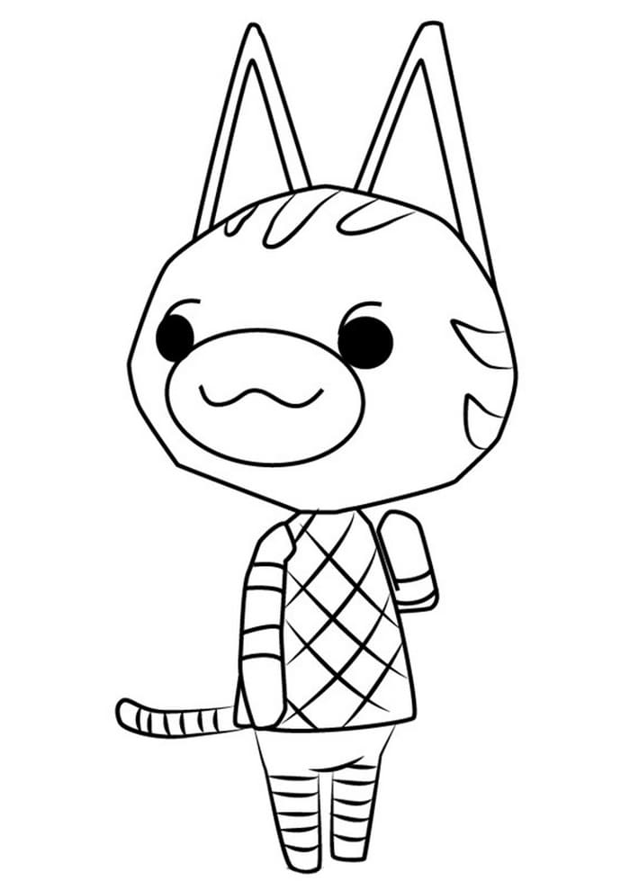 Çocuklar İçin Animal Crossing Boyama Sayfaları 