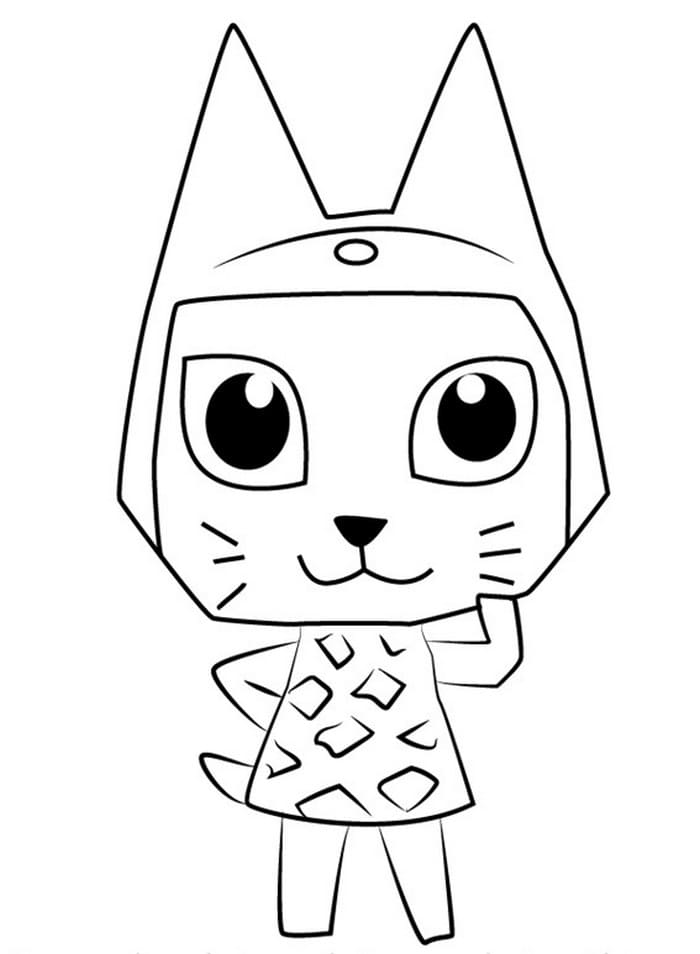 Çocuklar İçin Animal Crossing Boyama Sayfaları 