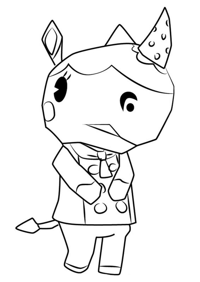 Çocuklar İçin Animal Crossing Boyama Sayfaları 
