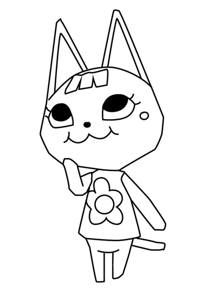 Çocuklar İçin Animal Crossing Boyama Sayfaları 