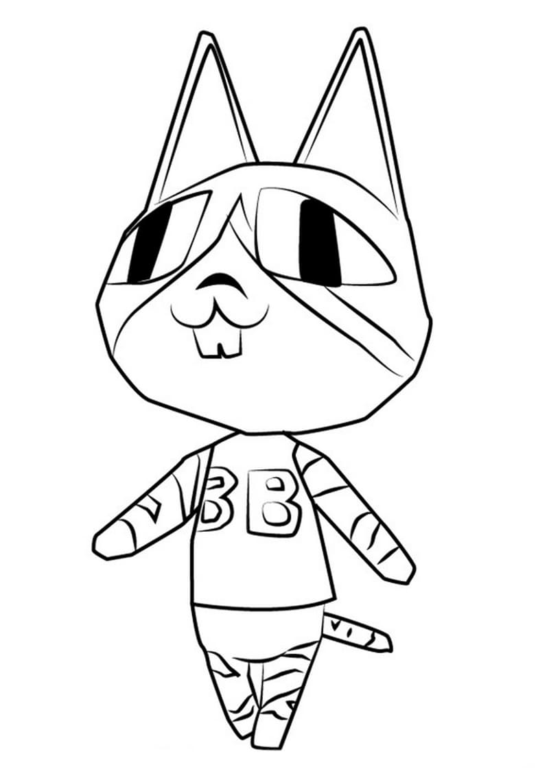 Çocuklar İçin Animal Crossing Boyama Sayfaları 