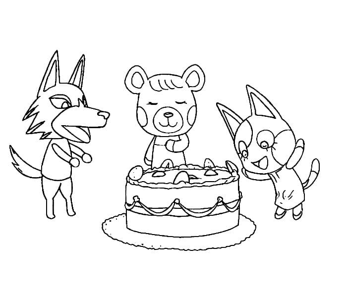 Çocuklar İçin Animal Crossing Boyama Sayfaları 