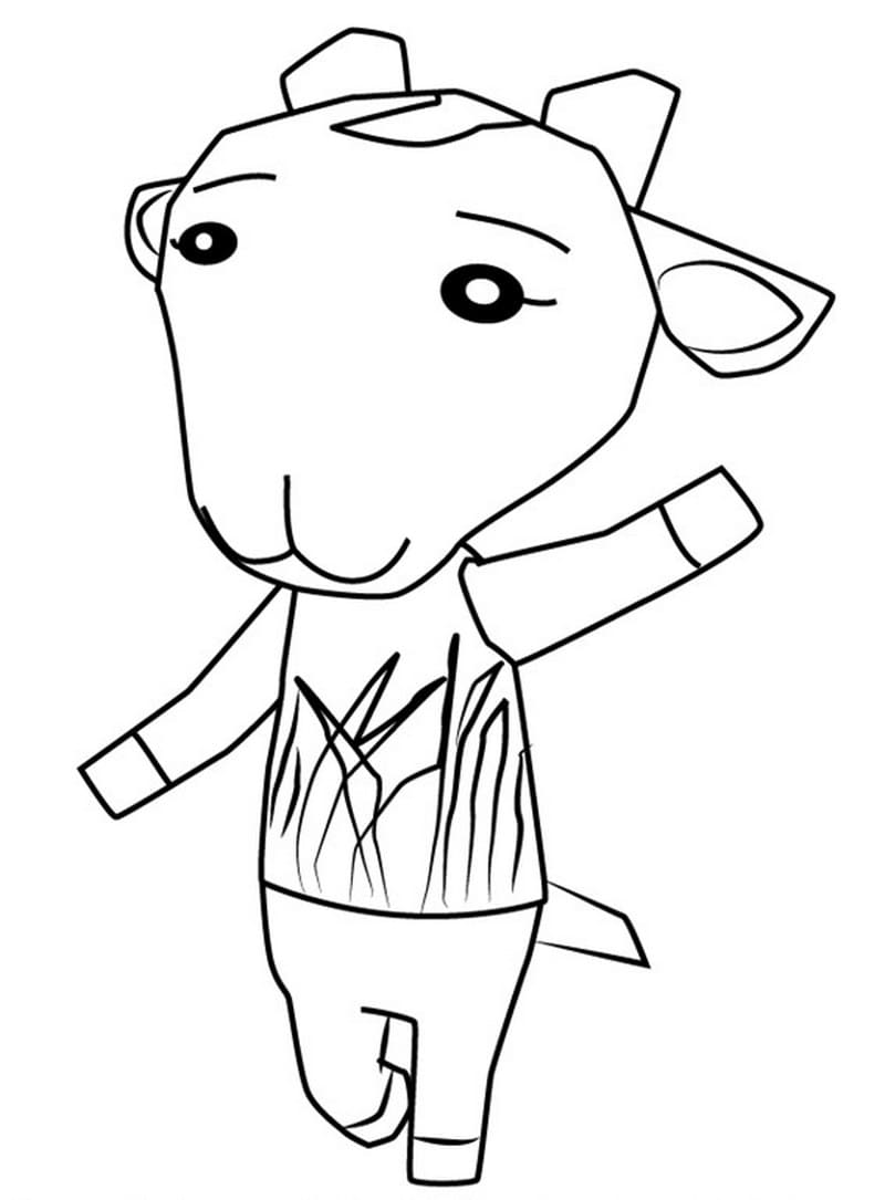 Çocuklar İçin Animal Crossing Boyama Sayfaları 