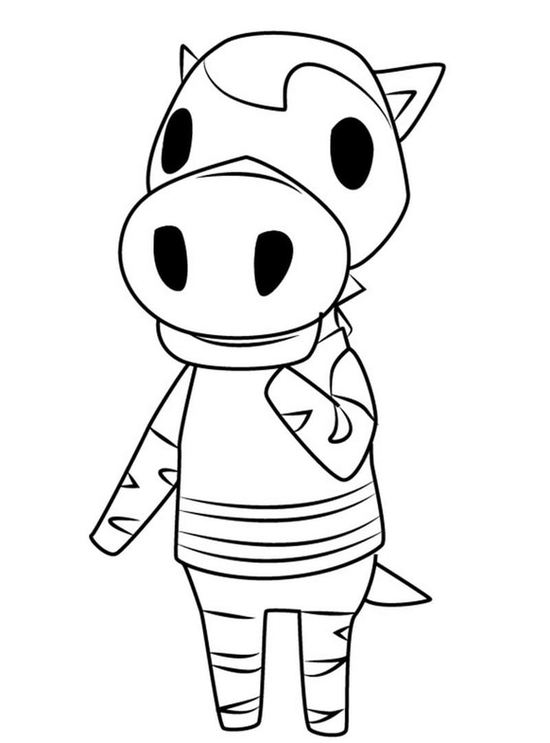 Çocuklar İçin Animal Crossing Boyama Sayfaları 