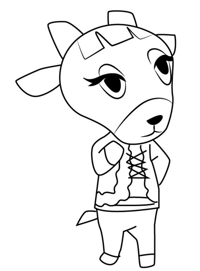 Çocuklar İçin Animal Crossing Boyama Sayfaları 