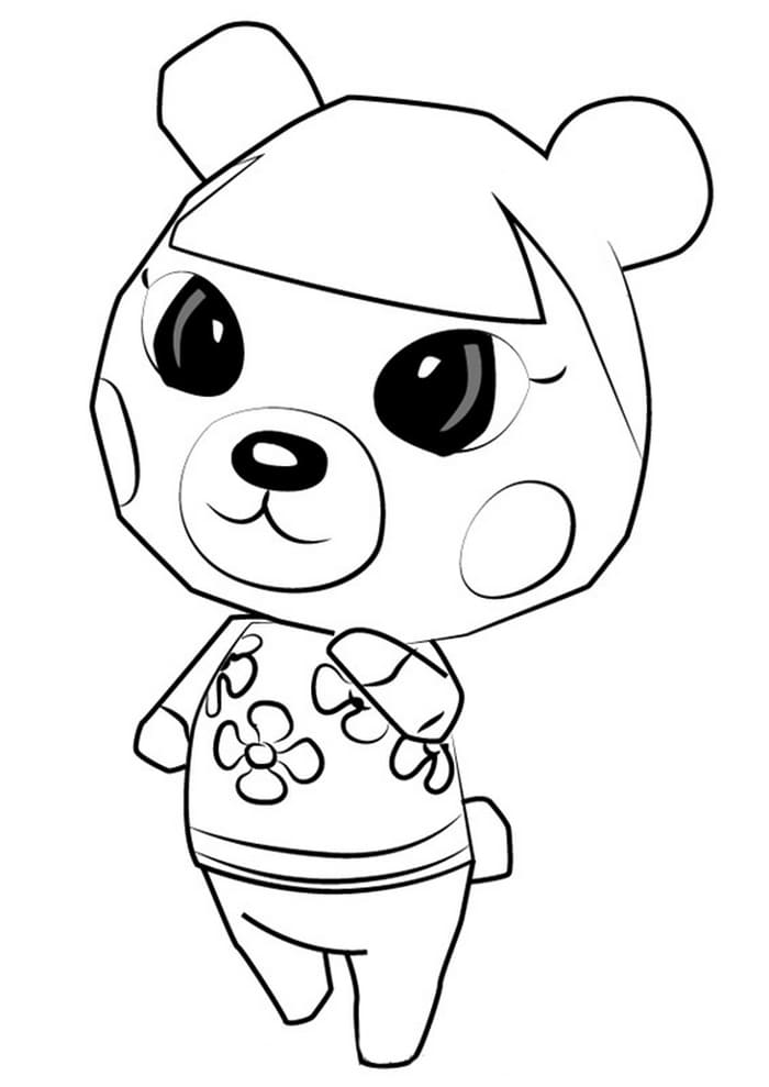 Çocuklar İçin Animal Crossing Boyama Sayfaları 