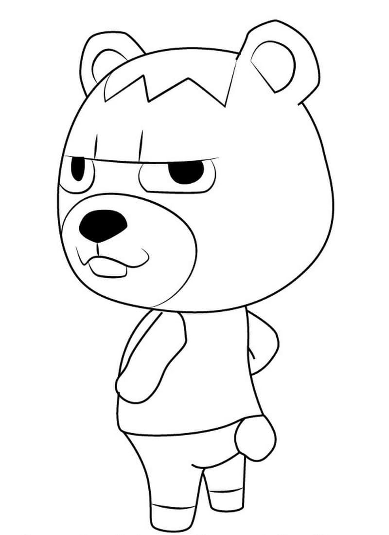 Çocuklar İçin Animal Crossing Boyama Sayfaları 