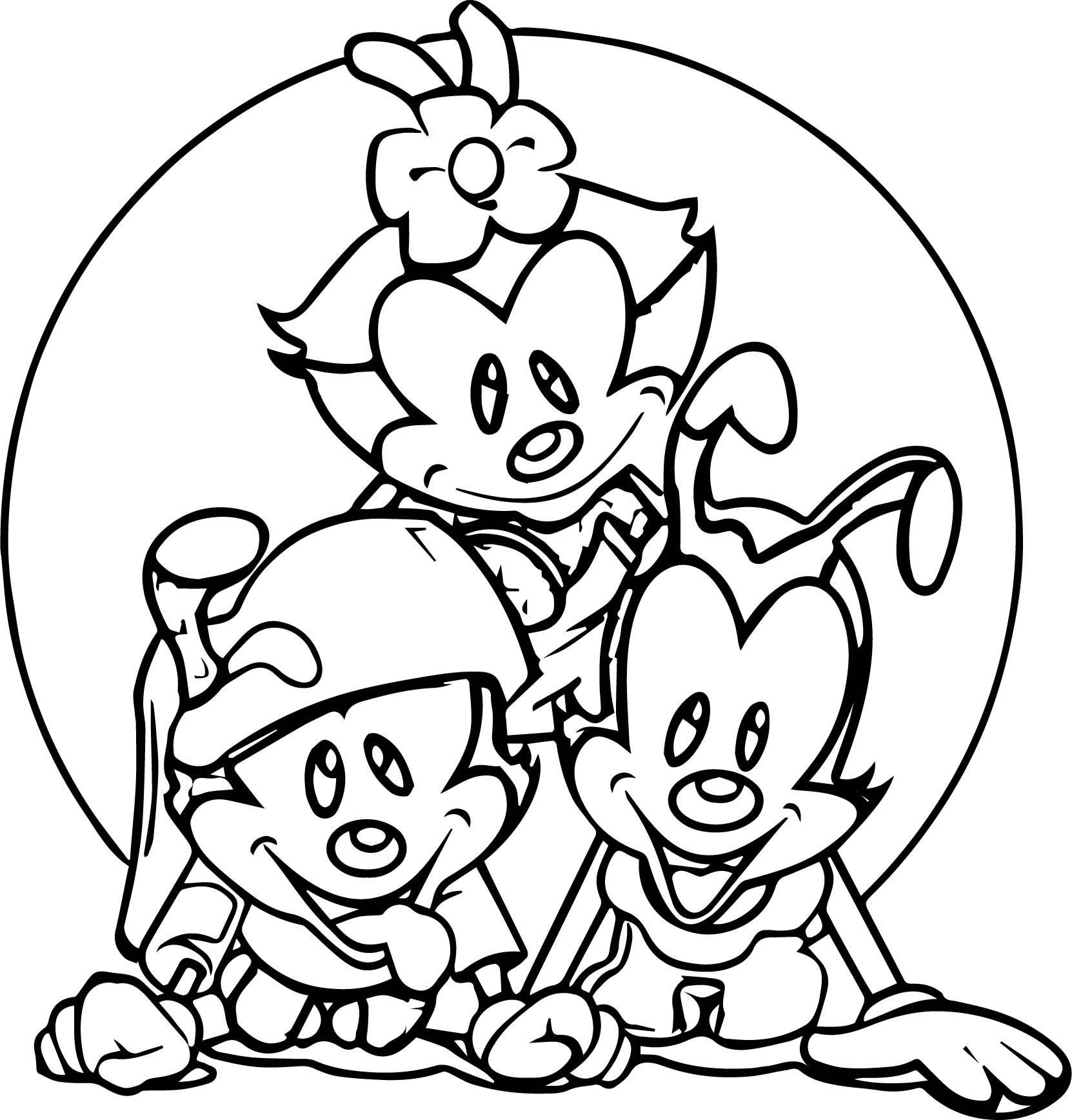 Çocuklar İçin Animaniacs Boyama Sayfaları 