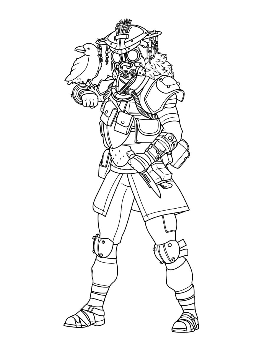Çocuklar İçin Apex Legends Boyama Sayfaları 