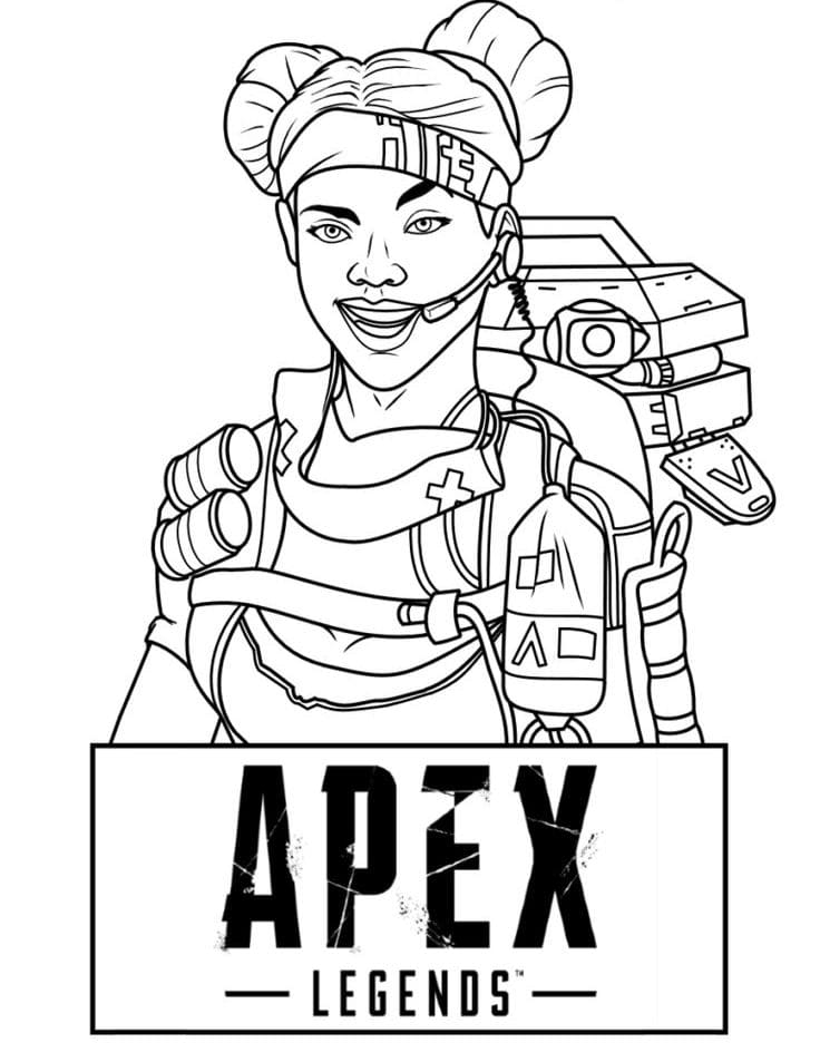 Çocuklar İçin Apex Legends Boyama Sayfaları 