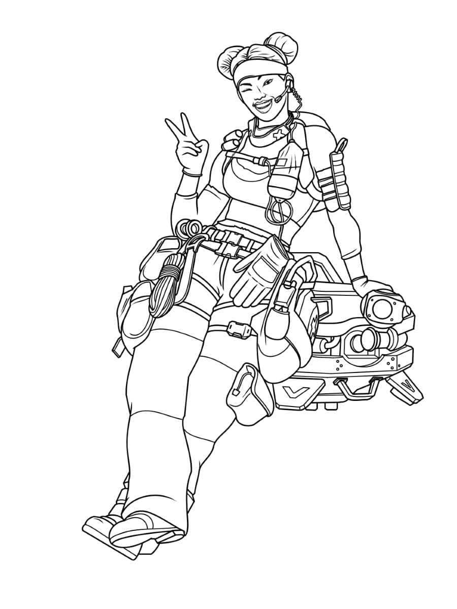 Çocuklar İçin Apex Legends Boyama Sayfaları 