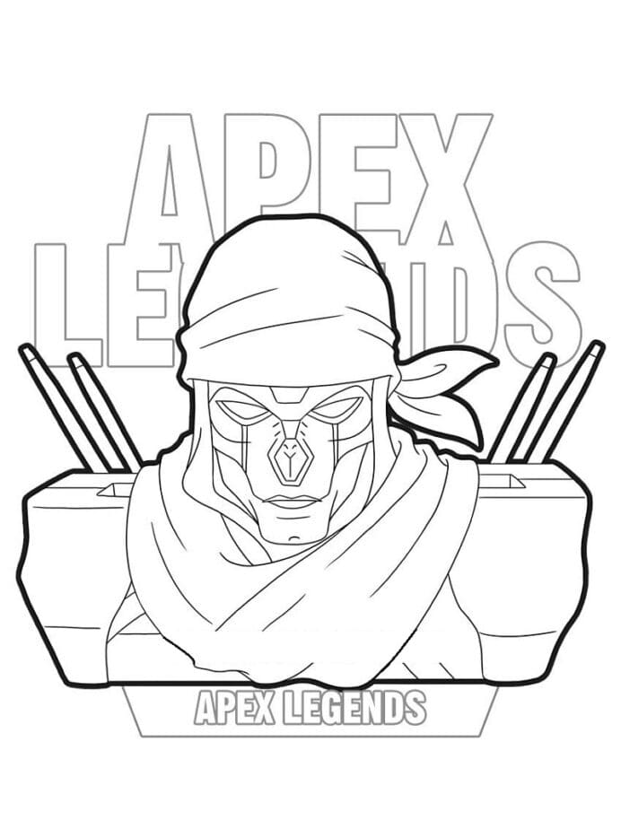 Çocuklar İçin Apex Legends Boyama Sayfaları 