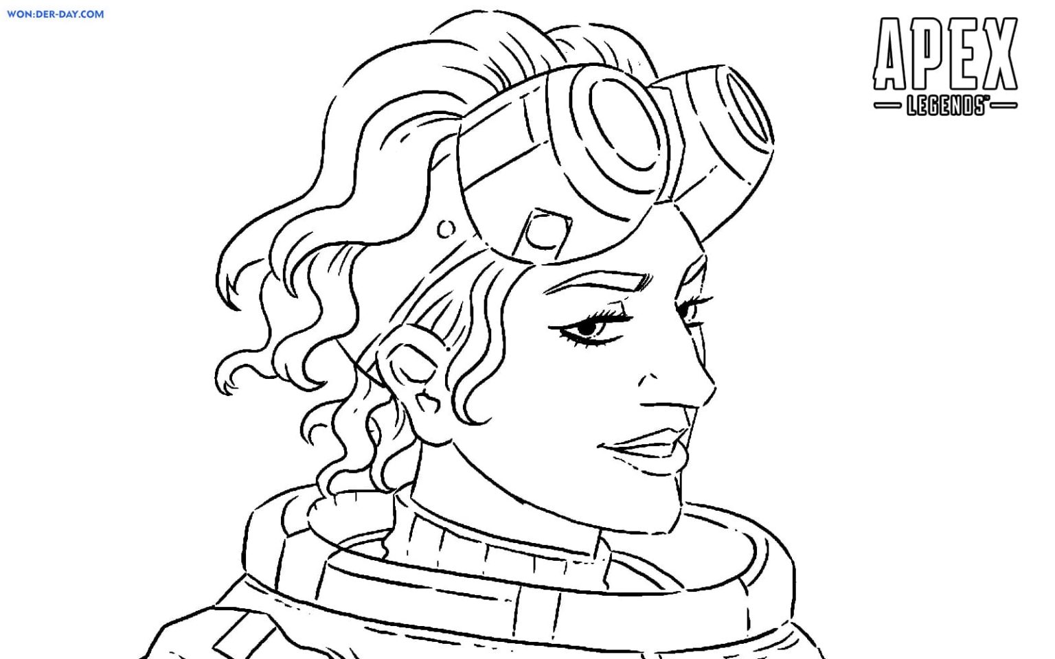 Çocuklar İçin Apex Legends Boyama Sayfaları 