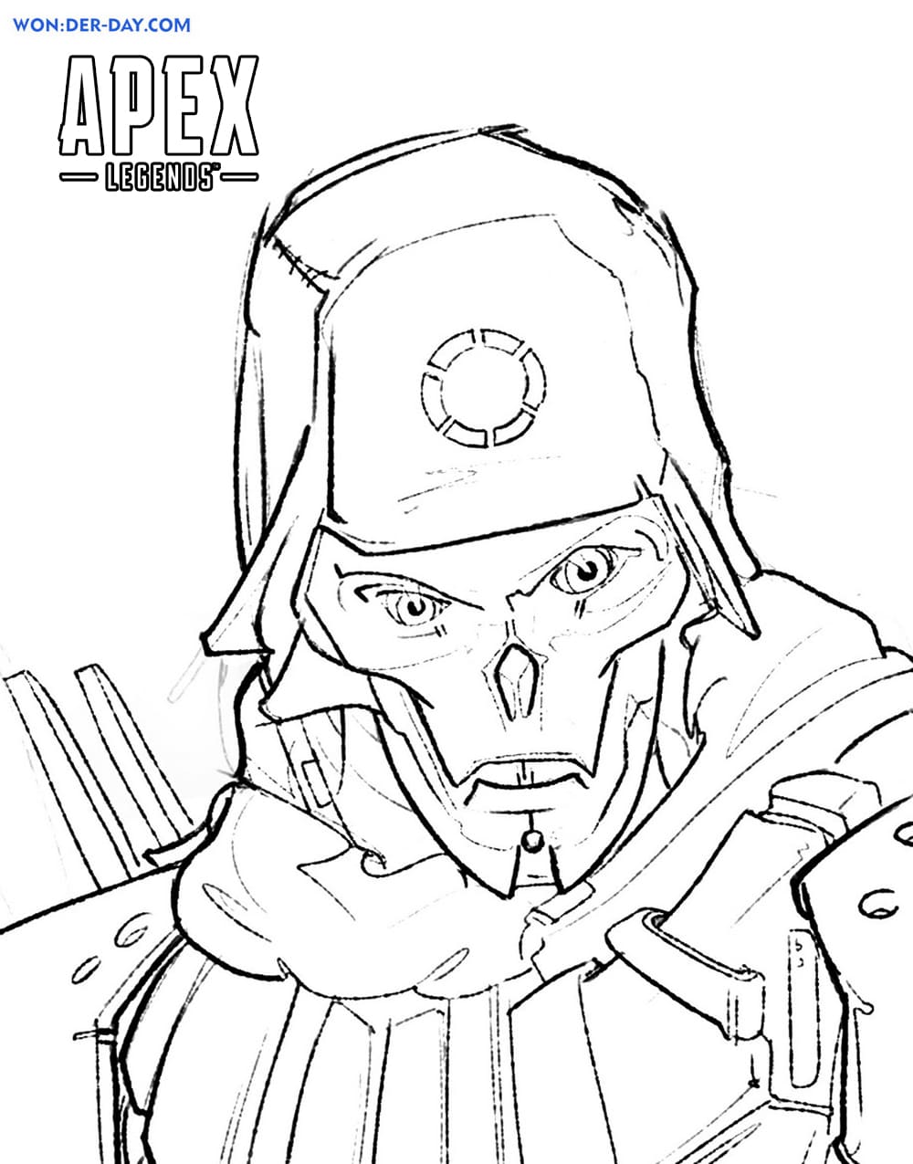 Çocuklar İçin Apex Legends Boyama Sayfaları 