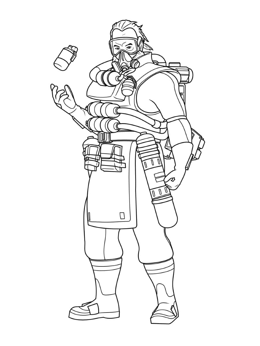 Çocuklar İçin Apex Legends Boyama Sayfaları 