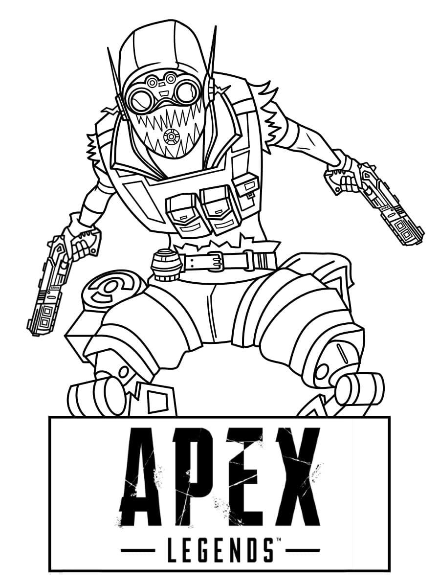 Çocuklar İçin Apex Legends Boyama Sayfaları 