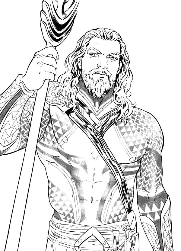 Çocuklar İçin Aquaman Boyama Sayfaları 