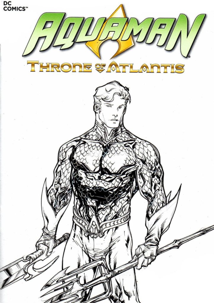 Çocuklar İçin Aquaman Boyama Sayfaları 