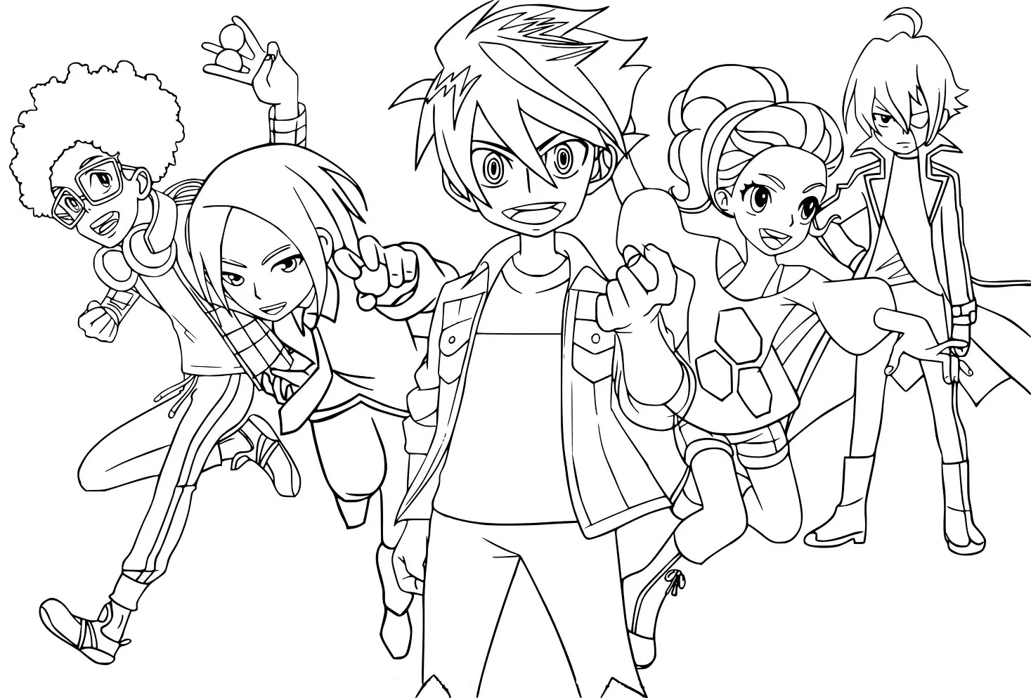 Çocuklar İçin Bakugan Boyama Sayfaları 