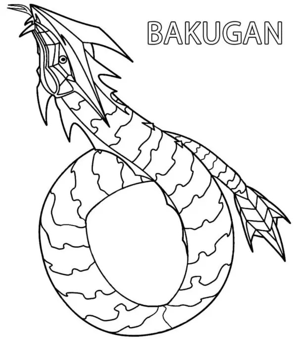 Çocuklar İçin Bakugan Boyama Sayfaları 